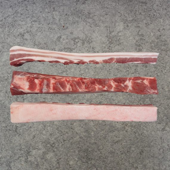 frozen pork belly strips